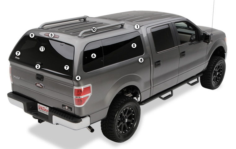 Ford f150 snugtop shell